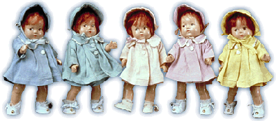 Dionne Quintuplets dolls