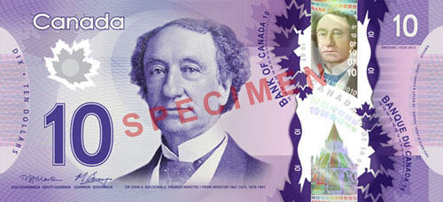 Bank of Canada polymer bills